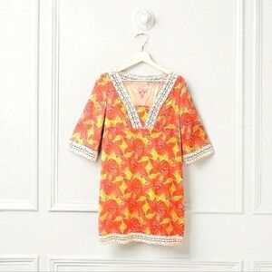 Lilly Pulitzer Sherman Floral Lillies Cotton Dress Sz 2 Resort Wear